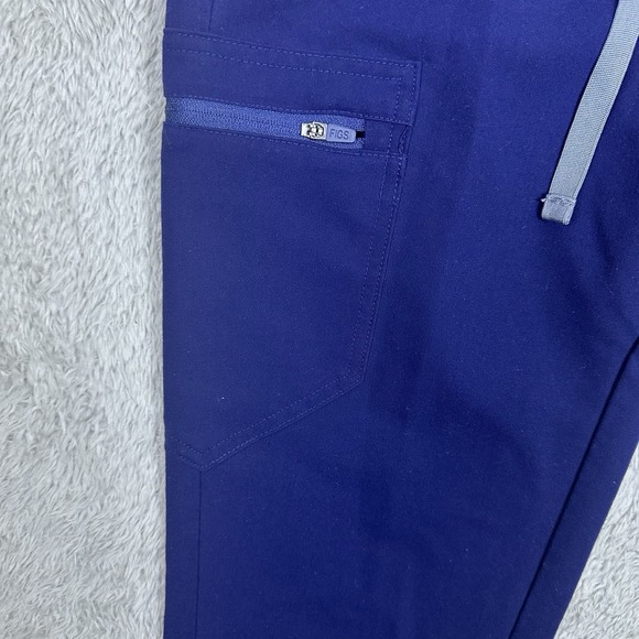 Figs Women Small Zamora Jogger Scrub Pants Navy Blue Medical Workwear W18SW2005P - Picture 12 of 13